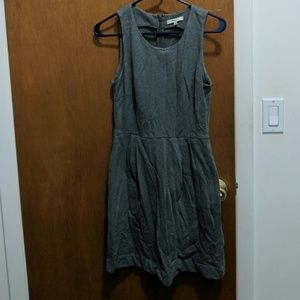 Grey dress.